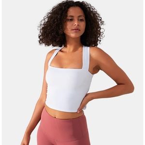 Halara Criss Cross Lace Up Workout Top